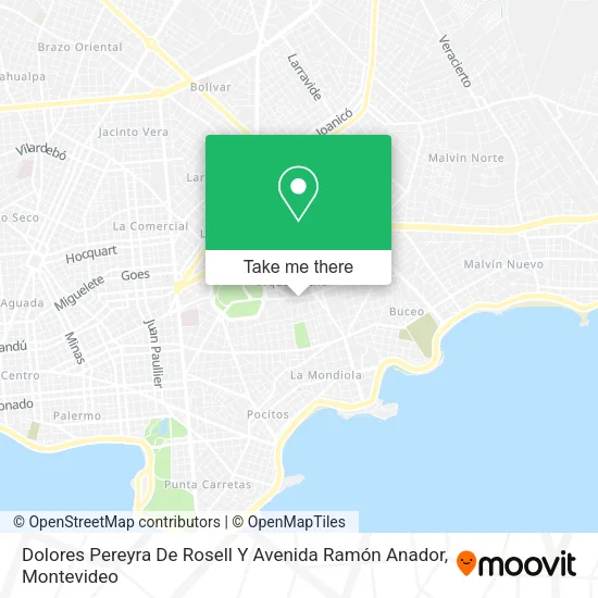 Dolores Pereyra De Rosell Y Avenida Ramón Anador map