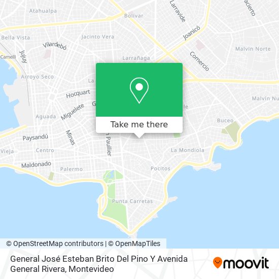 Mapa de General José Esteban Brito Del Pino Y Avenida General Rivera