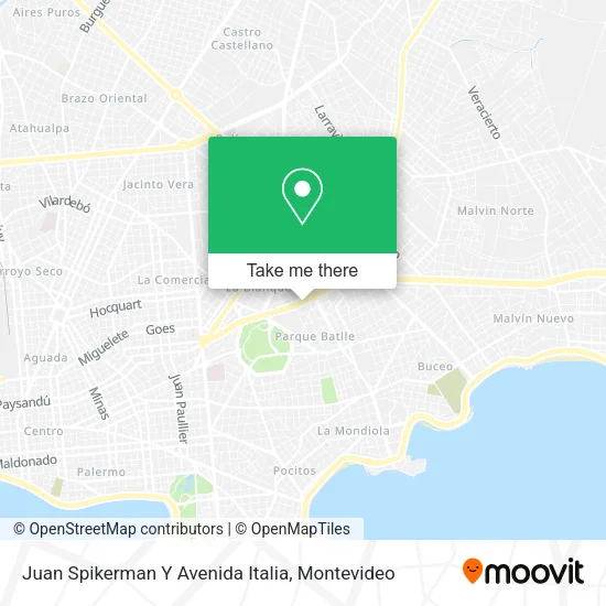 Mapa de Juan Spikerman Y Avenida Italia