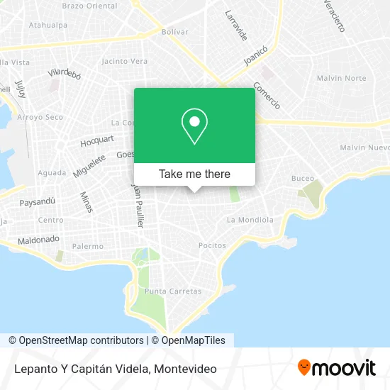 Lepanto Y Capitán Videla map
