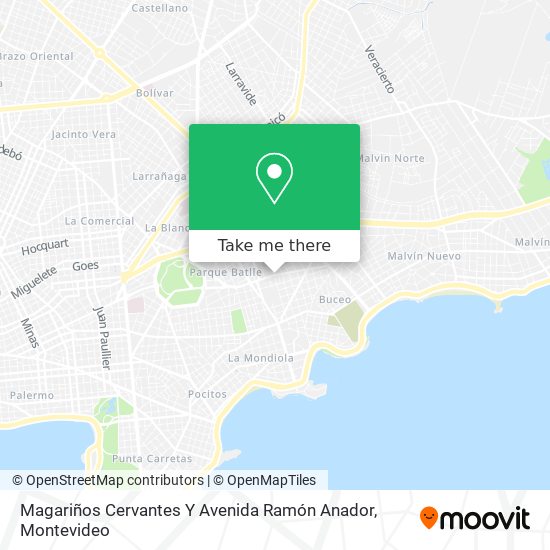 Magariños Cervantes Y Avenida Ramón Anador map