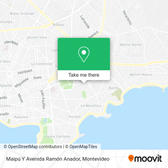 Mapa de Maipú Y Avenida Ramón Anador