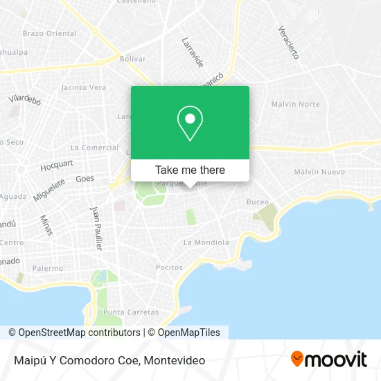 Mapa de Maipú Y Comodoro Coe