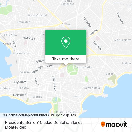 Presidente Berro Y Ciudad De Bahía Blanca map