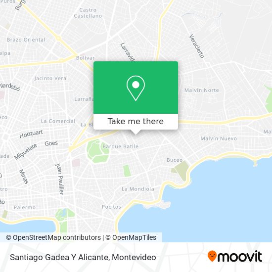 Santiago Gadea Y Alicante map