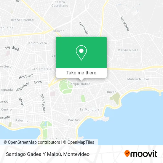 Mapa de Santiago Gadea Y Maipú