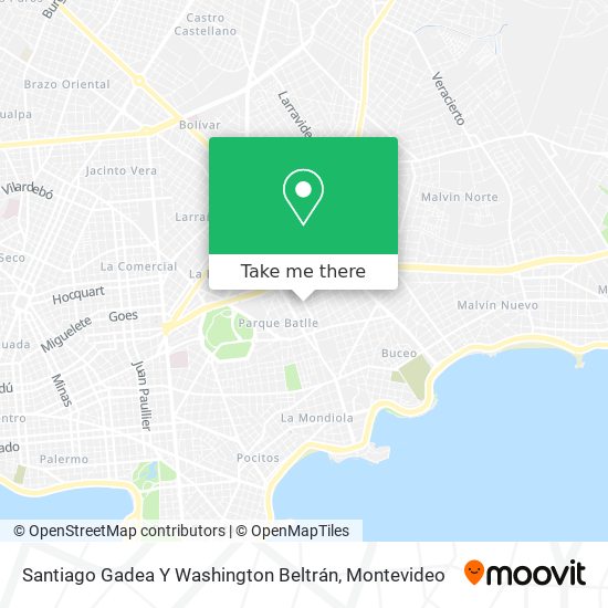 Santiago Gadea Y Washington Beltrán map