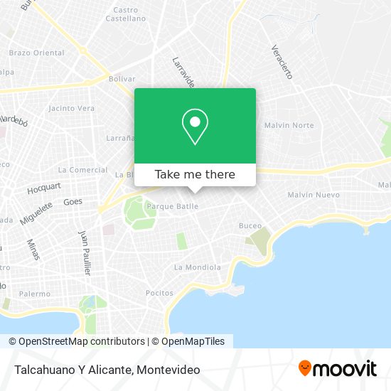 Talcahuano Y Alicante map