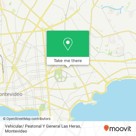 Vehicular/ Peatonal Y General Las Heras map