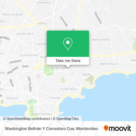 Washington Beltrán Y Comodoro Coe map