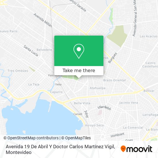 Avenida 19 De Abril Y Doctor Carlos Martínez Vigil map