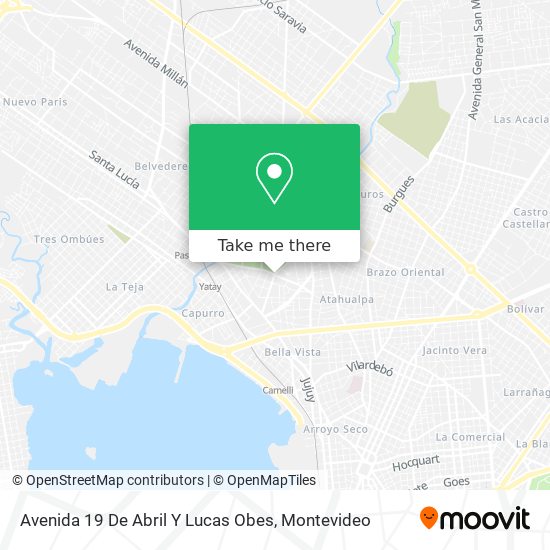 Avenida 19 De Abril Y Lucas Obes map