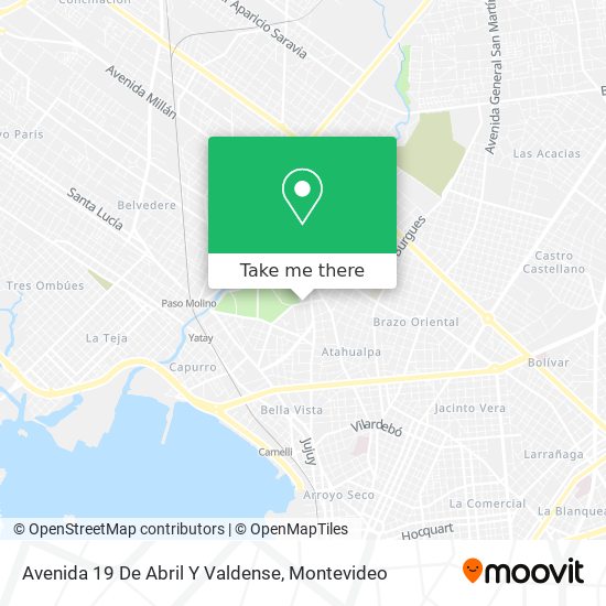 Avenida 19 De Abril Y Valdense map
