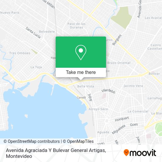 Mapa de Avenida Agraciada Y Bulevar General Artigas