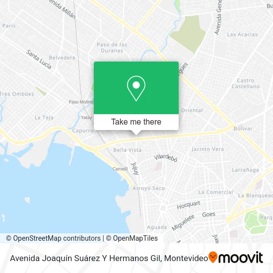 Mapa de Avenida Joaquín Suárez Y Hermanos Gil