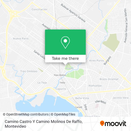 Camino Castro Y Camino Molinos De Raffo map
