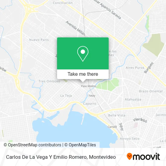 Mapa de Carlos De La Vega Y Emilio Romero