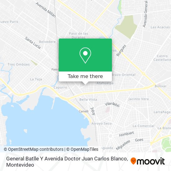 General Batlle Y Avenida Doctor Juan Carlos Blanco map