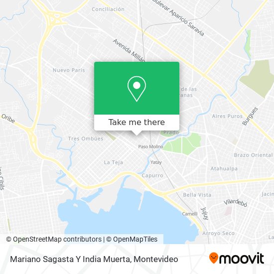 Mariano Sagasta Y India Muerta map