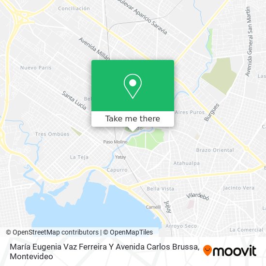 María Eugenia Vaz Ferreira Y Avenida Carlos Brussa map