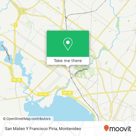 San Mateo Y Francisco Piria map