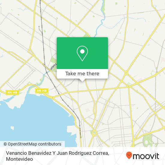 Venancio Benavidez Y Juan Rodríguez Correa map