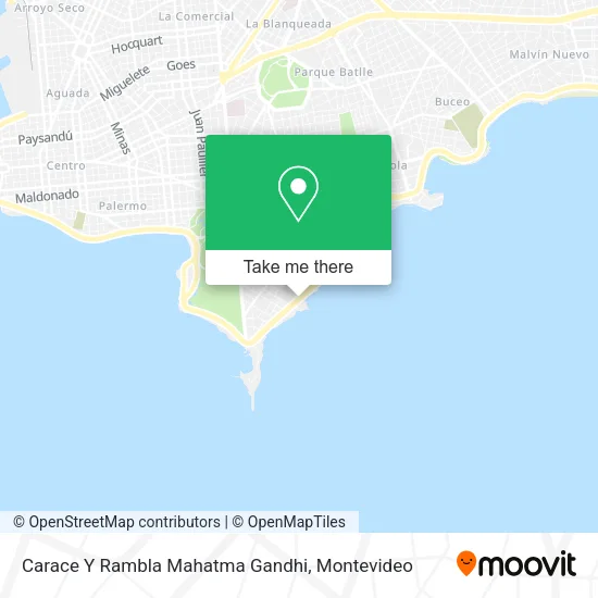 Carace Y Rambla Mahatma Gandhi map