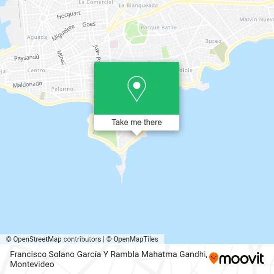 Mapa de Francisco Solano García Y Rambla Mahatma Gandhi