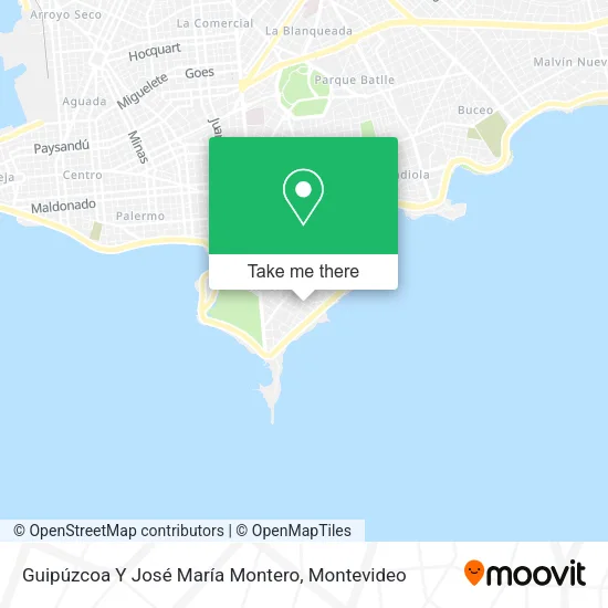 Guipúzcoa Y José María Montero map