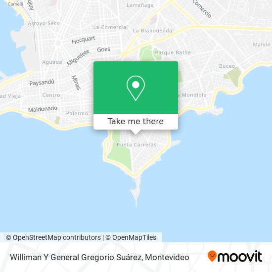 Williman Y General Gregorio Suárez map