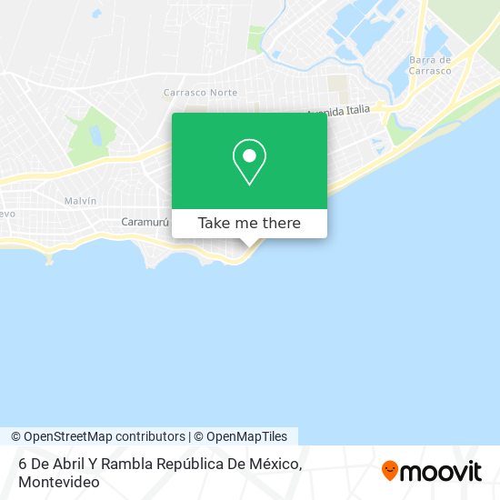 Mapa de 6 De Abril Y Rambla República De México