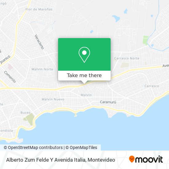 Alberto Zum Felde Y Avenida Italia map
