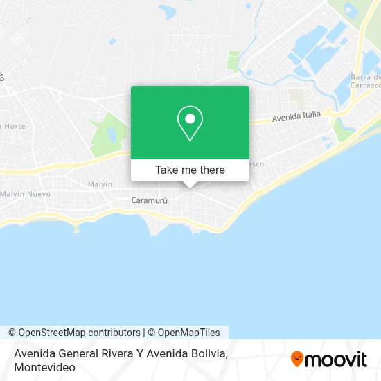 Avenida General Rivera Y Avenida Bolivia map