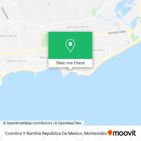 Coimbra Y Rambla República De México map
