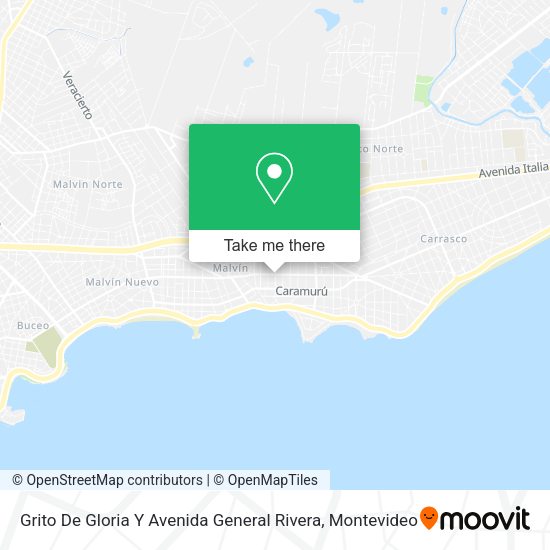 Grito De Gloria Y Avenida General Rivera map