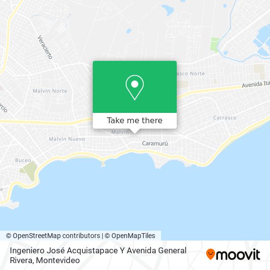 Mapa de Ingeniero José Acquistapace Y Avenida General Rivera