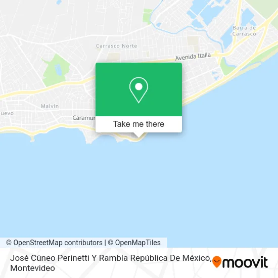 Mapa de José Cúneo Perinetti Y Rambla República De México