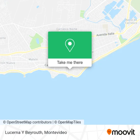 Mapa de Lucerna Y Beyrouth