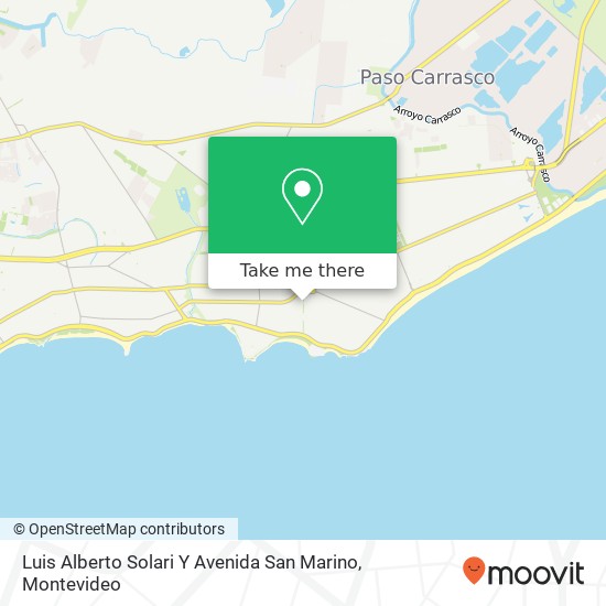 Luis Alberto Solari Y Avenida San Marino map