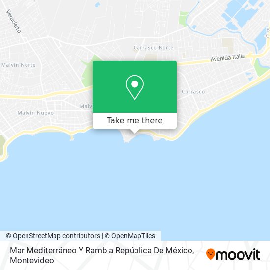 Mar Mediterráneo Y Rambla República De México map