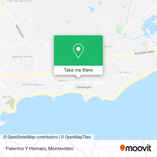 Palermo Y Hernani map