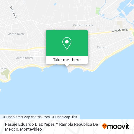 Mapa de Pasaje Eduardo Díaz Yepes Y Rambla República De México