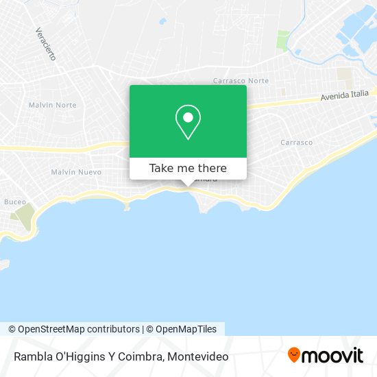 Rambla O'Higgins Y Coimbra map