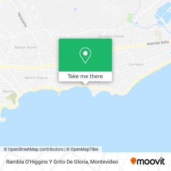 Rambla O'Higgins Y Grito De Gloria map