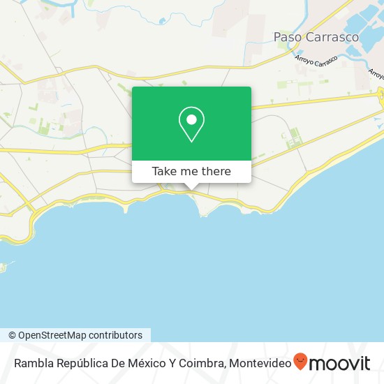 Rambla República De México Y Coimbra map