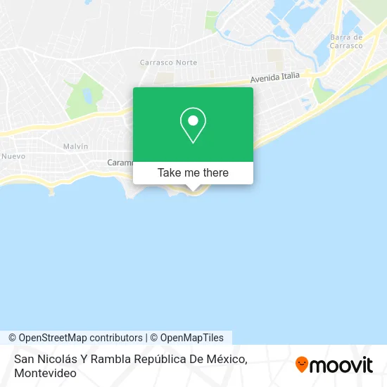 Mapa de San Nicolás Y Rambla República De México