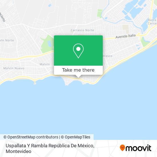 Mapa de Uspallata Y Rambla República De México