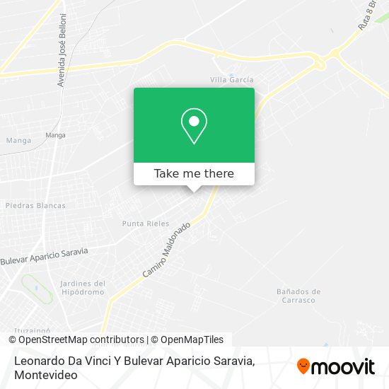 Leonardo Da Vinci Y Bulevar Aparicio Saravia map