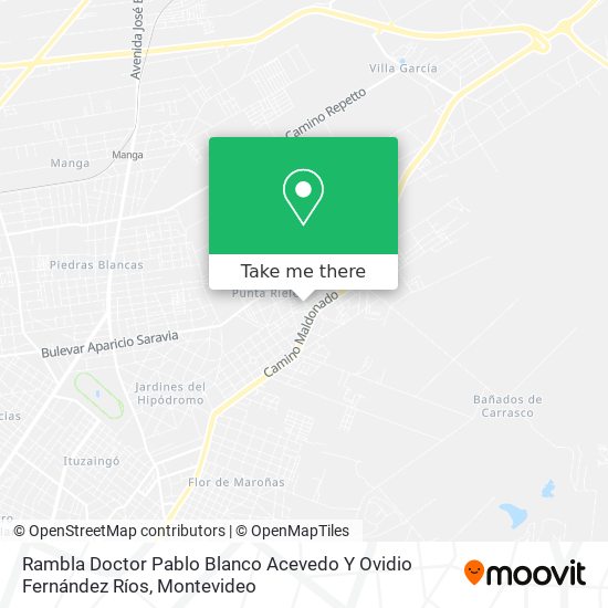 Rambla Doctor Pablo Blanco Acevedo Y Ovidio Fernández Ríos map