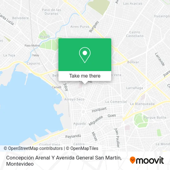 Mapa de Concepción Arenal Y Avenida General San Martín